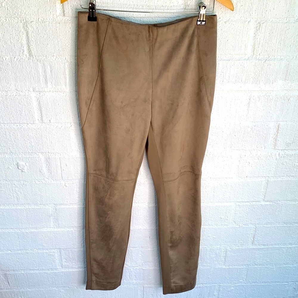 Etcetera Stretch Faux Suede Skinny High Rise Legging Pants sz 6